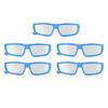 5pcs Solar Eclipse Glasses Professional Safe Plastic Direct Sun Viewing Glasses for Teens Adult