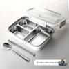 Stainless Bento Lunch Box with Chopsticks And, 3 Compartment,