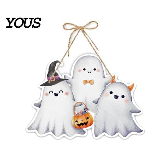 Festive Halloween Hanging Ornament Pumpkin Door Decor, Spooky Wall for Party Eye-catching Decoration Scene, Front Entryway Decoration, Trick or