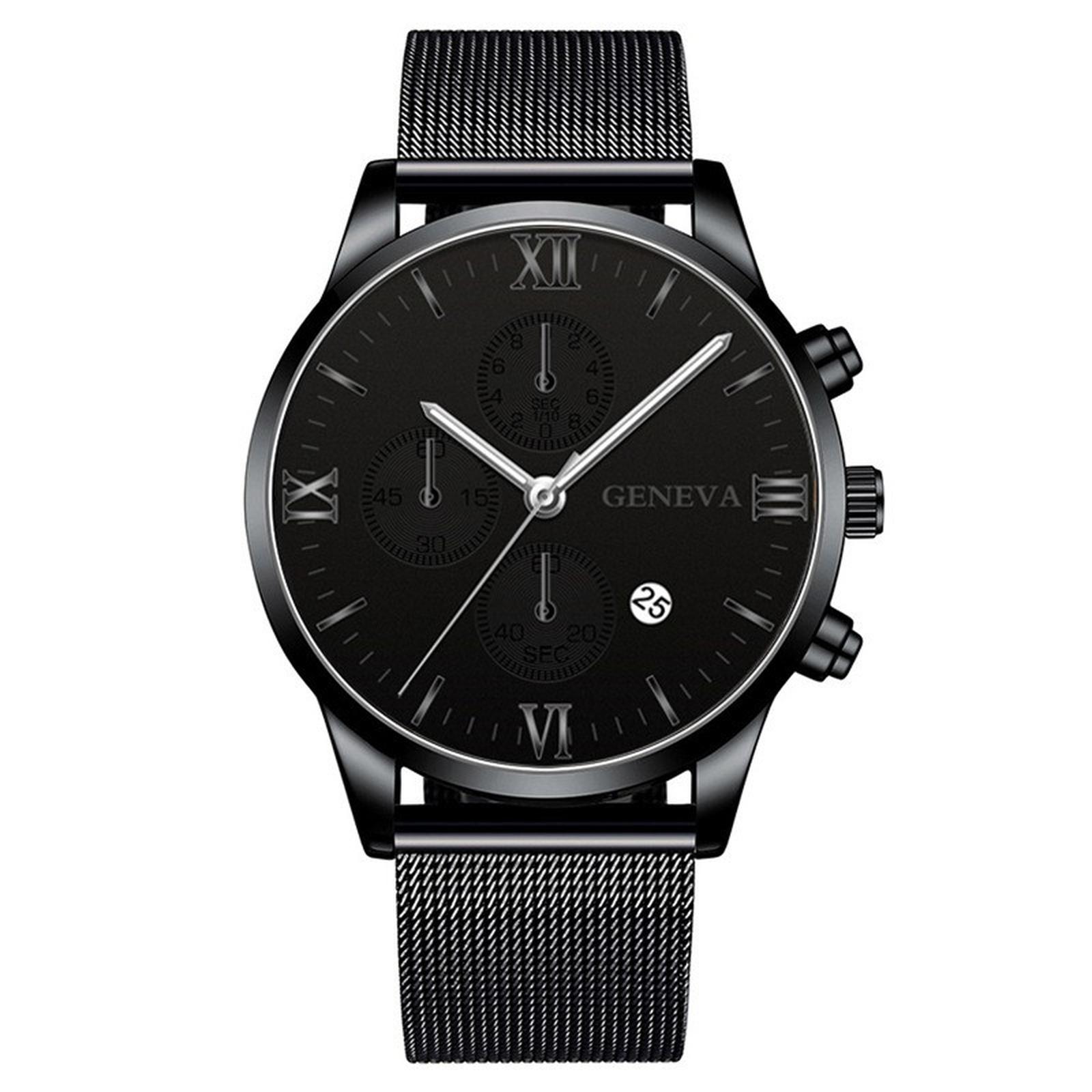 

Мужские водонепроницаемые светящиеся наручные часы-будильник для бега One Size чёрный