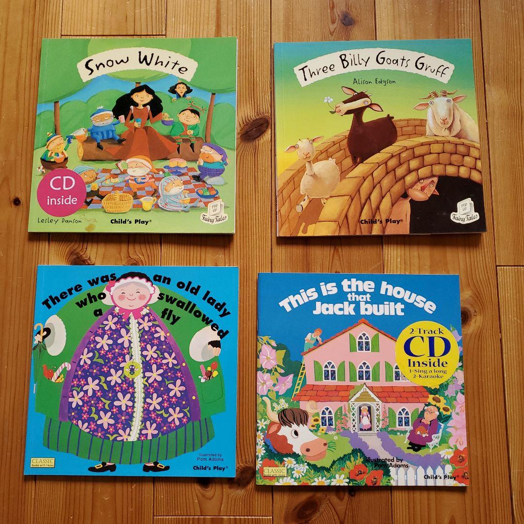 

[USED] English pop-up books (4 books) Picture books with CDs (3 books)