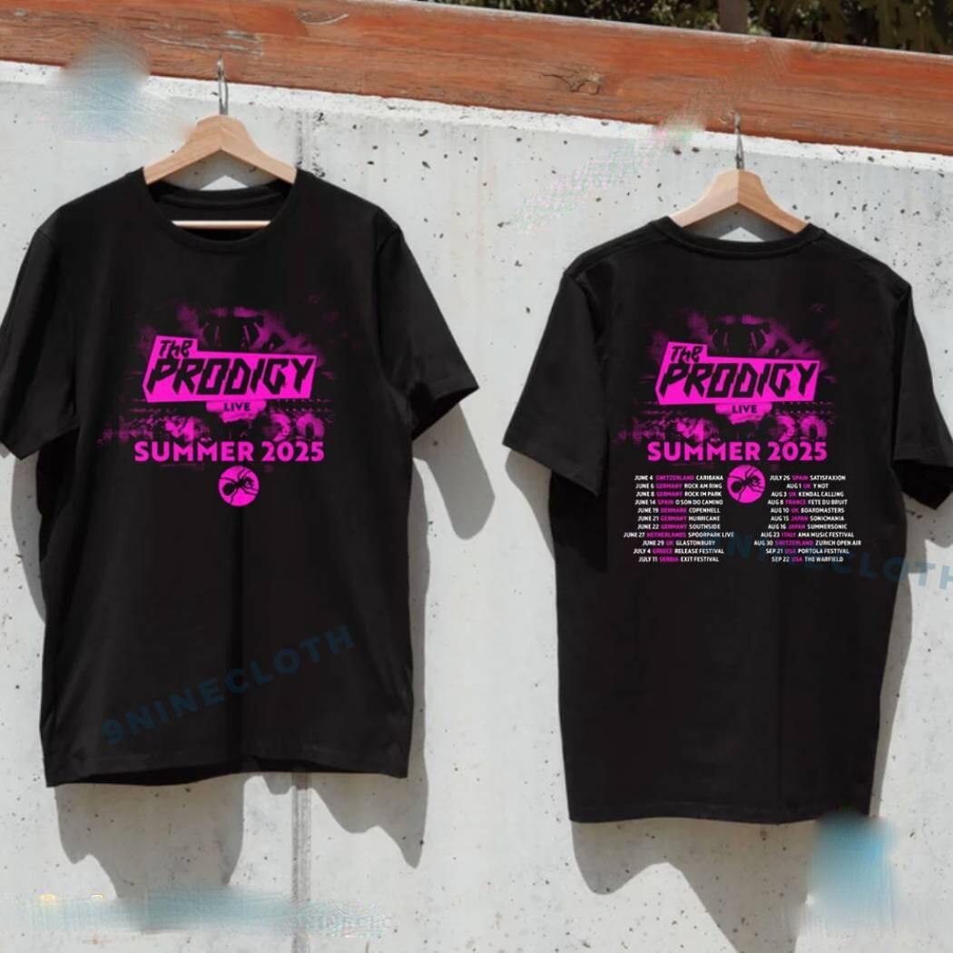 The Prodigy Summer Festivals Tour 2026 Unisex T-shirt Gift for Fans Size S-4XL XXXL