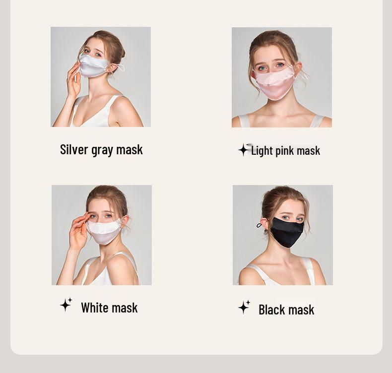 Yu Yue 2025 Spring/Summer Mulberry Silk Full Face Mask - Breathable UV and Sun Protection Shield