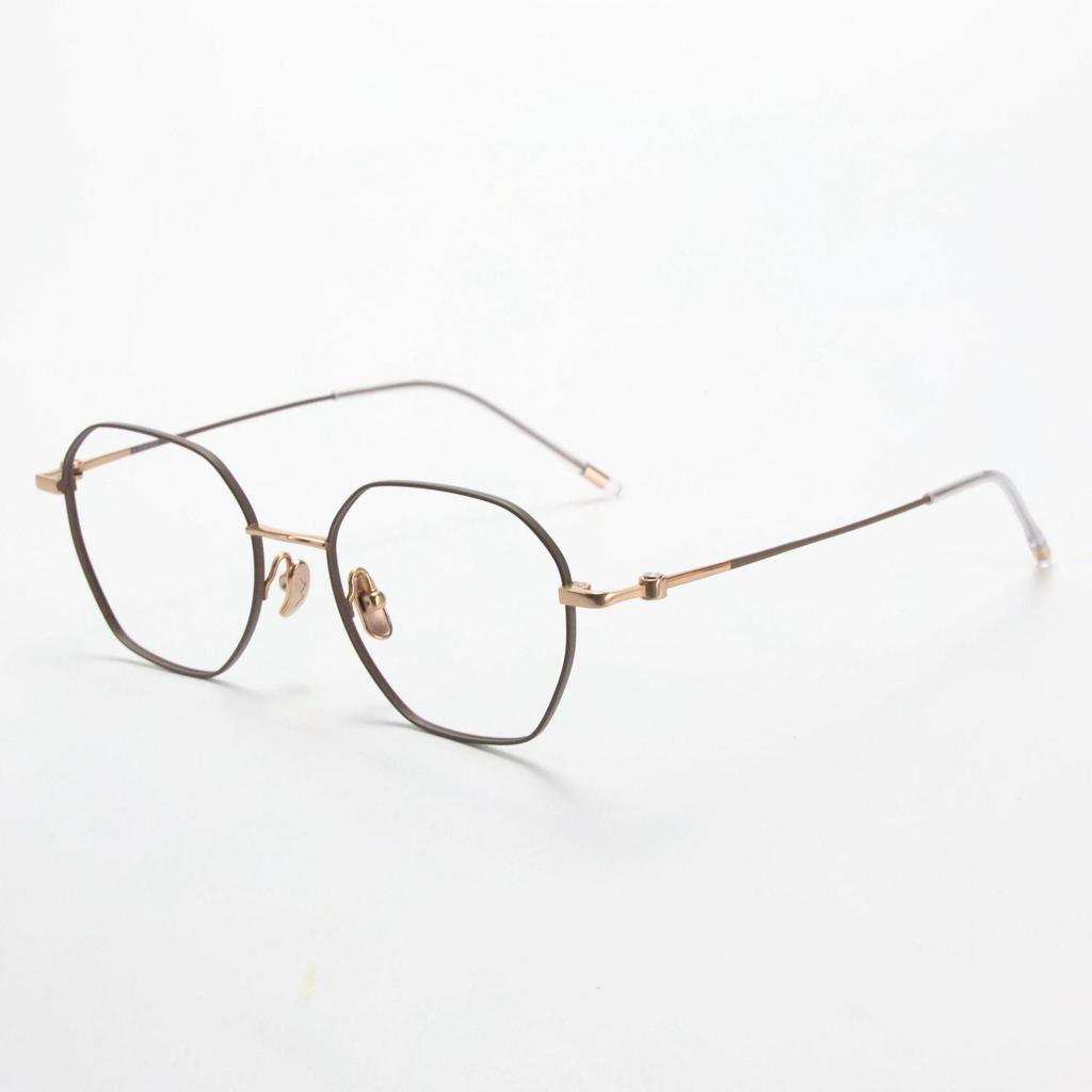 Retro Full Titanium Green Eyeglass Frame for Men & Women - M860, Prescription Ready