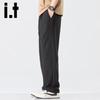 izzue it Men's Ice Silk Straight Casual Pants