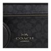Coach Elias 29 Estampa de Assinatura Fechamento com Zíper Lona Revestida Bolsa de Cintura Grande Bolsa de Cintura Masculina Preto CZ400-QBMI5