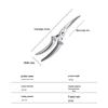 hawk beak all-steel handle kitchen scissors (with logo)