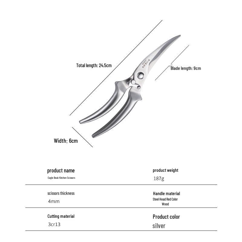 All-Steel Multi-functional Chicken Bone and Deboning Shears