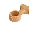 HEVSTIL Natural Wood Curtain Rod Brackets, 2-Pack – Heavy-Duty Wooden Curtain Rod Holders for 1.4" (1-2/5") Poles | Decorative Wooden Curtain Support