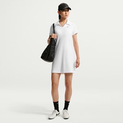 Nike Short Sleeved Dresses Women s White Moderate Short Skirt M