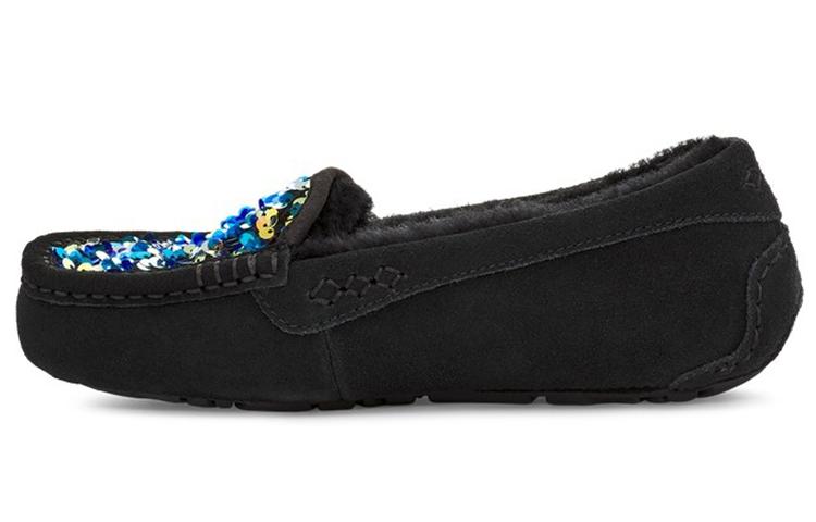 Женские шлепанцы UGG Ansley Stellar Sequin  Черный  1116072-BLK 36