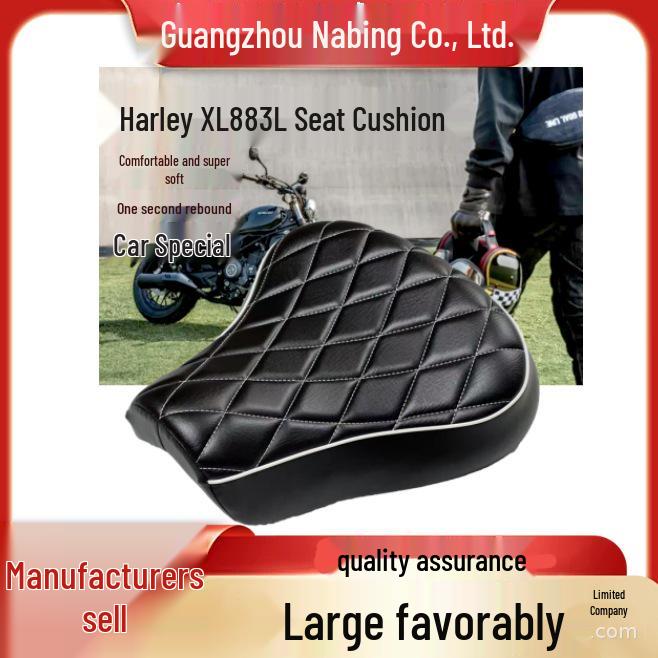 

Передняя подушка сиденья и сумка для Harley XL883/1200 883L (1983-2003) - Модифицированный Черный Waterproof