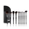 SIXPLUS Master Series 11-Piece Makeup Brush Set with Stand-Up Pouch