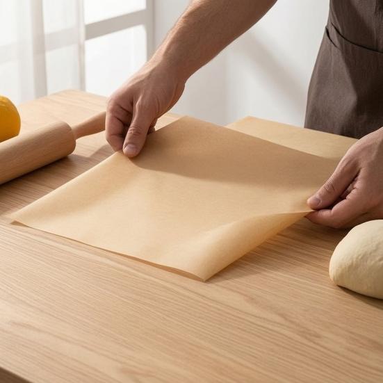 Backpapier-Backbleche, Hitzebeständige Auskleidung für Backofen und Heißluftfritteuse, Einweg-Antihaft-Silikonbeschichtetes Papier zum Grillen und Backen
