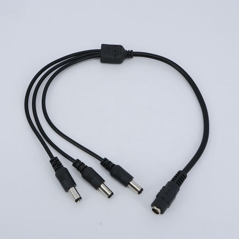 DC Splitter Power Adapter Connector 1 Female To 3 Male Way 40cm Jack Plug Cable 12V 5.5mm*2.1mm For CCTV Camera LED Strip