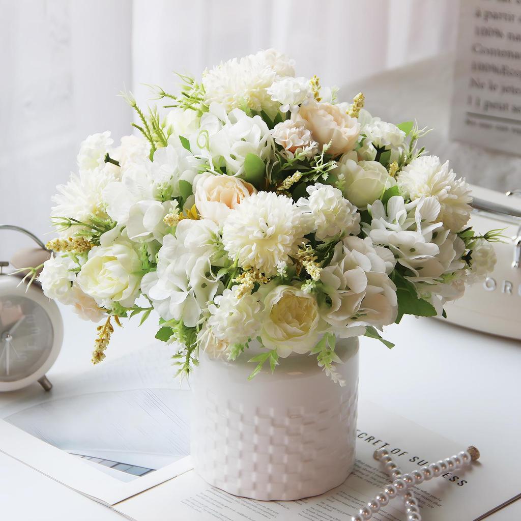 European Artificial Peony Roses - Colorful 7-Head Floral Décor for Weddings, Homes, Hotels, and Photography