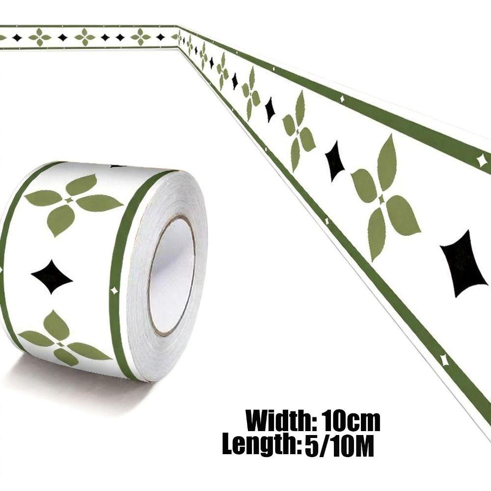 DIY 5/10 Meter Wall Base Self Adhesive Thickened Wall Sticker Soft Anti-collision Corner Line Home
