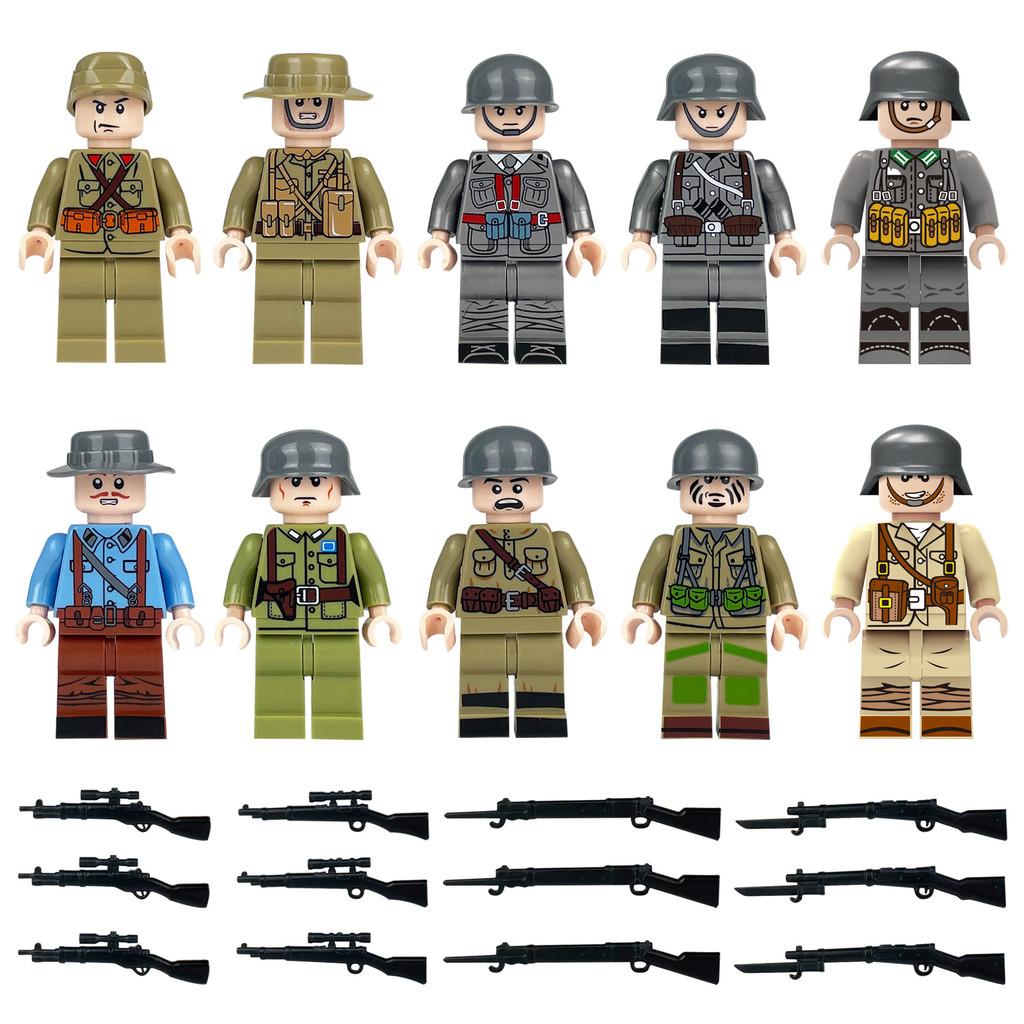 Set di Blocchi da Costruzione Militari in Plastica ABS per Ragazzi Giocattolo Creativo Fai-da-te Collezione