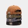 Retro Brimless Melon Skin Hat Portable Beanie Caps Versatile Landlord Hat Men's Women's Street Hip-hop Yuppi Hat