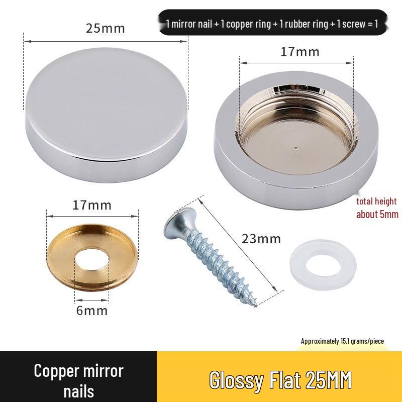 Copricerchio Specchio Rameo per Coperture Decorative