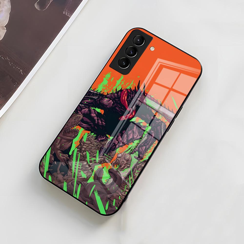 Anime C-Chainsaw Man Phone Case For Samsung A56 A36 A26 A16 A15 A25 A35 A55 A14 A34 A24 A54 Glass Case