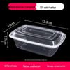 LYVVV Disposable Rectangular Takeout Containers with Lids