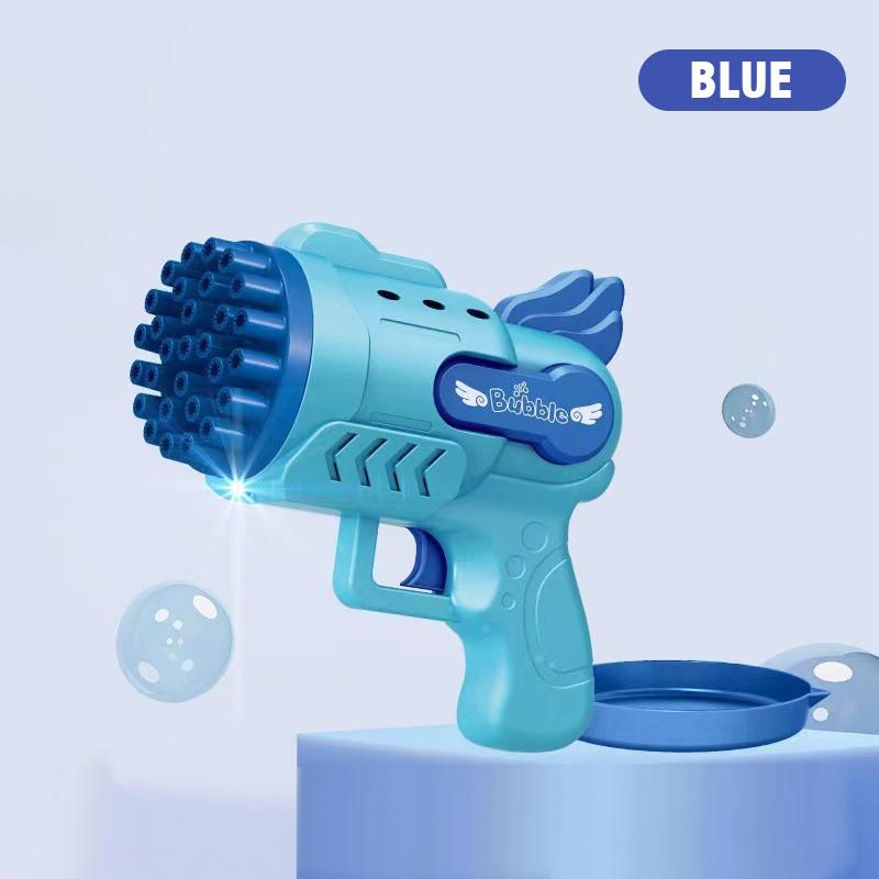 29 Holes Bubble Gun Bubble Toys Children Gifts Soap Blowers Electric Bubbles Machine Outdoor Pomperos Toys for Kids Girls