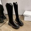 Long tube high heels increase height, a must-have temperament for small people, high boots but over the knee, the new thick sole increases height