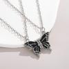 Yousheng Creative Friendship Necklace Magnetic Suction Enamel Butterflies Pendant Necklace Winter Adjustable Sweater Necklace