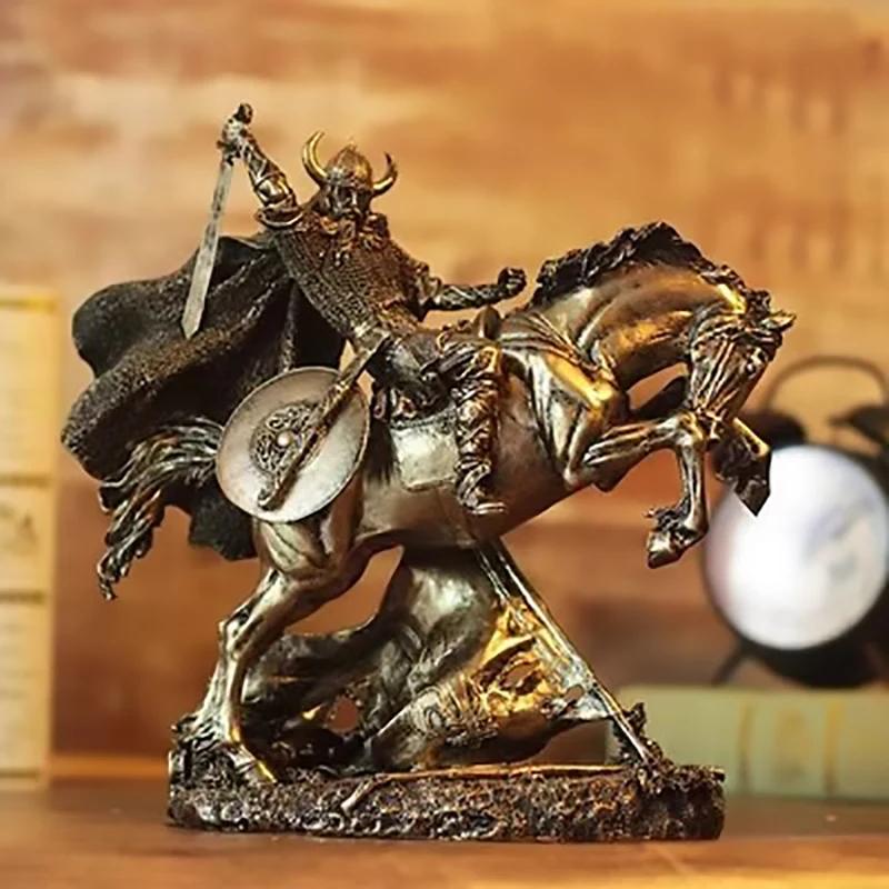 Medieval Warrior Armor Models Ancient Roman Knight Ornament,European Vintage Art Armor Warrior Home Room Decor Office Decoration