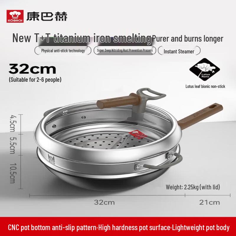 KOBACH Titanium Iron Wok