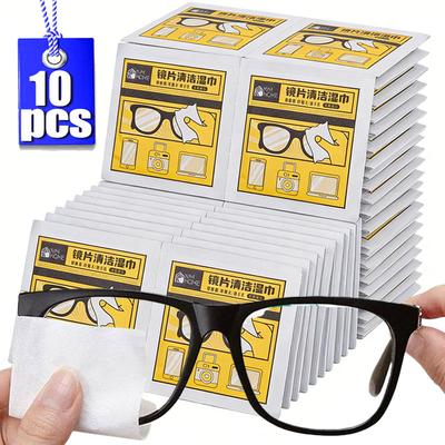 200/100Pcs Glasses Cleaner Wet Wipe Disposable Anti Fog Misting Dust Remover Cleaning Lens Wipes Sunglasses Phone Screen