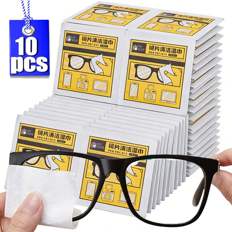 Eyeglass Cleaning Wipes Disposable Anti Fog Lens Pads Quick Dry Streak Free for Glasses Camera Phone Remove Dust Oil