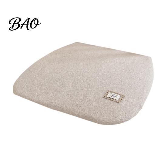 Comfortable Memory Foam Pad Chair Pad, Dining Cushion with Ties, Anti-slip Bottom, Washable Office Cover, Soft Thick Warm Seat for Autumn Winter Teddy
