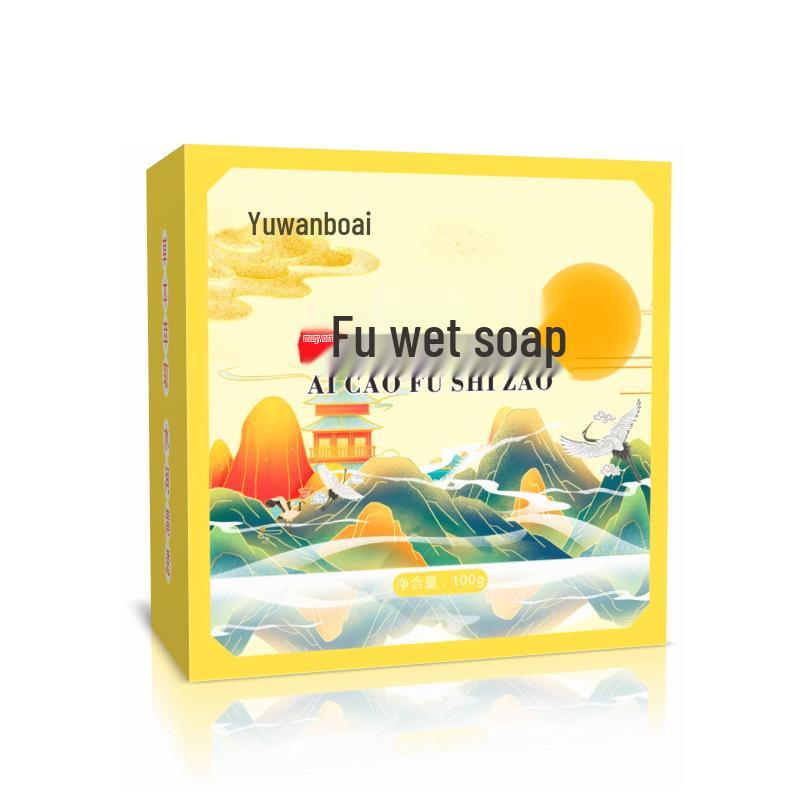 Мыло Усман с листьями кипариса: Шампунь с эфирным маслом Фо-ти (Polygonum Multiflorum) для укрепления и питания волос. 100g/box