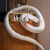 Simulare gigant Python jucărie de pluș șarpe lung galben portocaliu verde Python jucărie de pluș decorată casă de vacanță decorare truc recuzită