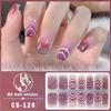 CS עמיד למים ג'ל לק מדבקה מלאה ללא אפייה נייר פילם נייר פילם לציפורניים טלאי נייר לציפורניים בצבע מנוגד ראש נמר