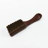 Natural Walnut Wood Brush with Pig Bristles for Cleaning Hard To Reach Areas and Detailing