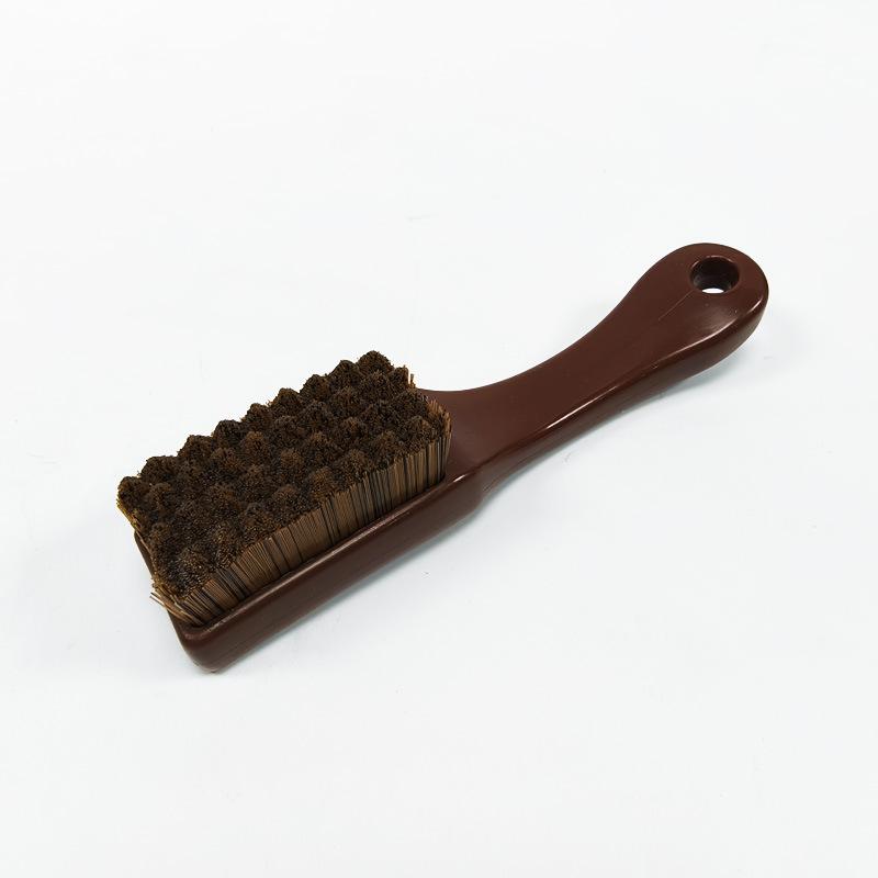 Natural Walnut Wood Brush with Pig Bristles for Cleaning Hard To Reach Areas and Detailing