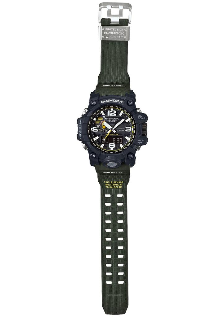 Casio MUDMASTER Solaruhr Grün G-Shock Funkgesteuert GWG-1000-1A3JF Herren