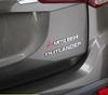 1pcs 3D ABS black/silver for Mitsubishi car letters emblem rear Truck badge sticker Decal styling auto Accessories