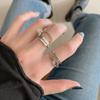 Women's Retro Good Luck Open Chain Ring - Korean Style Trendy Index Finger Jewelry