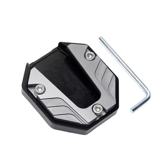 Kickstand Extender Motorcycle Side Stand Pad Aluminum Alloy Enlarged Base