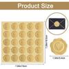 100-200ks Gold Embossed Heart Samolepky Obálka Pečeť Vosk Vypadající štítky Svatební Pozvánka Vánoční dárek Dekorace