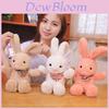 Rabbit Plush Toy Pillow With Soft Pp Cotton For Gift Giving And Home Decor