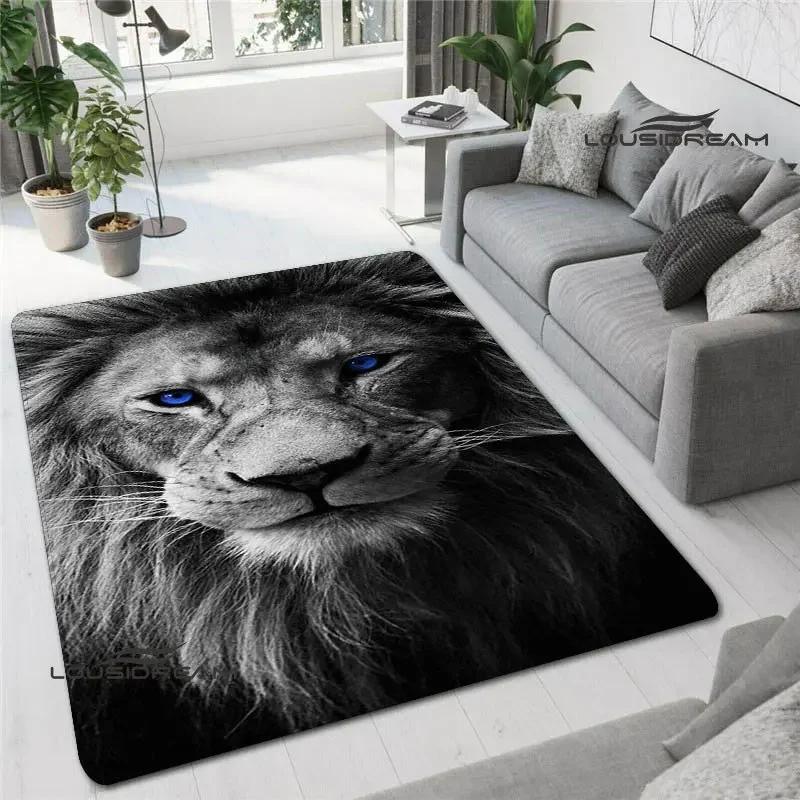 3D Lion Printed Carpet non-slip Carpet kitchen mats for floor decoracion anime rug Fashion yoga mat bedroom decor birthday gift