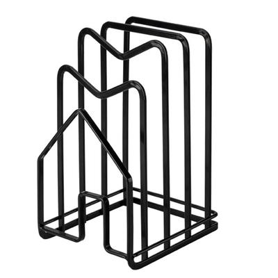 Schneidebrett-Aufbewahrungsständer Multifunktionaler Topf-Pfannen-Deckel-Ständer Halter Eisen Gute Belüftung Küchenarbeitsplatten-Organizer