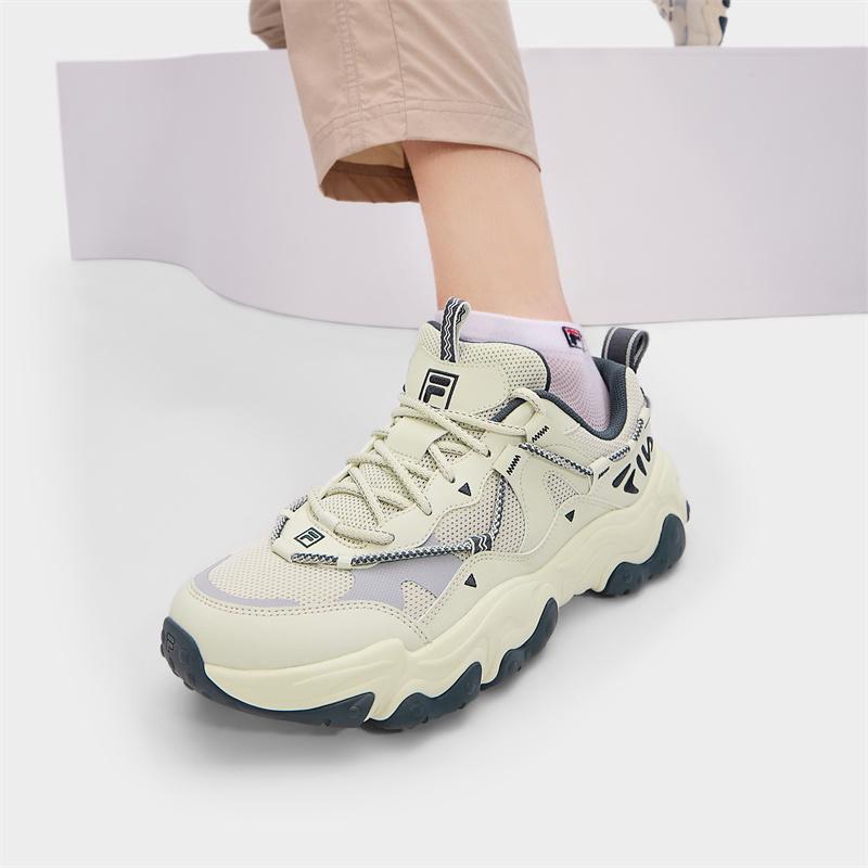 FILA Fluid 5 Cat Paw 5 Fashionable Versatile Sports Retro Trendy Low-Top Lifestyle Casual Shoes Men sneaker Gray Green F12M432101FSH