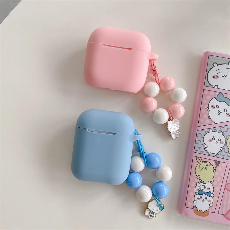 Ins Simple Kt Cat Bracelet Is Suitable for AirPods 1 Generation Protective Case, Second Generation 1st Generation Pro1 Apple Bluetooth Headset Case