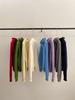 Korean Style Loose Knit Cardigan with Stand Collar and Double Zipper - Casual Short Jacket for Women